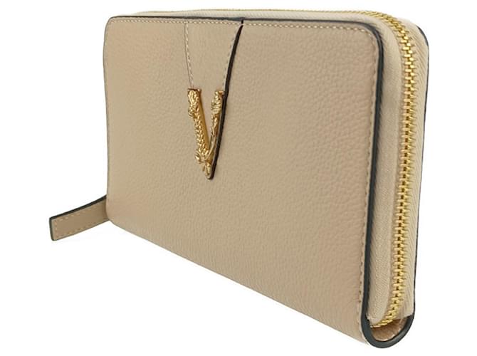 Cartera larga redonda Virtus de Versace Beige - vista 2