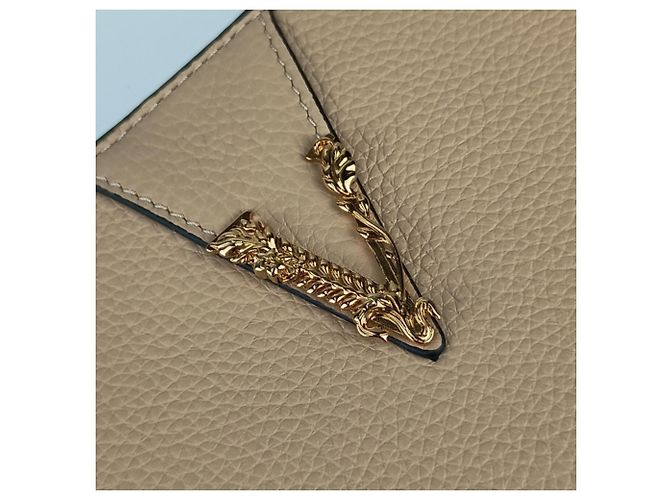 Cartera larga redonda Virtus de Versace Beige - vista 6