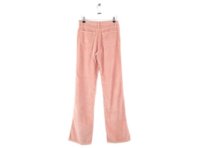 Alexandra Golovanoff Pantalones de algodón rosa - vue 3