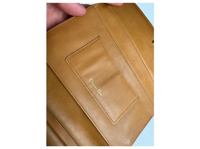 Vintage Dior Leather wallet black brown - view 5