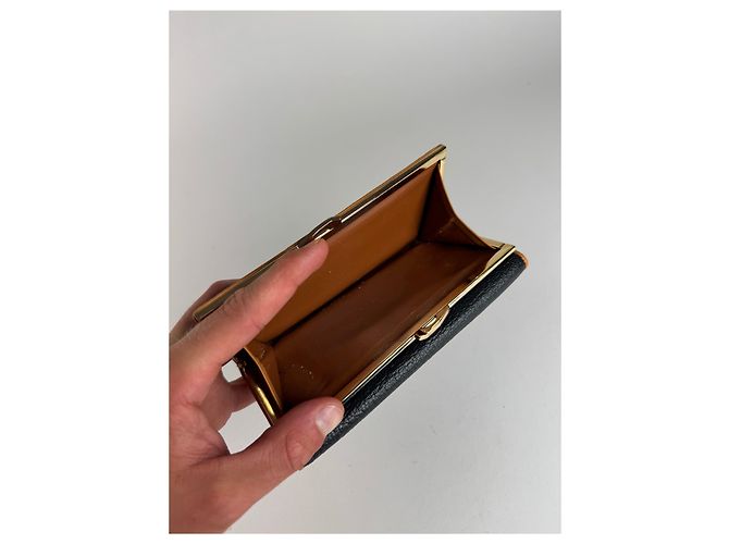 Vintage Dior Leather wallet black brown - view 7