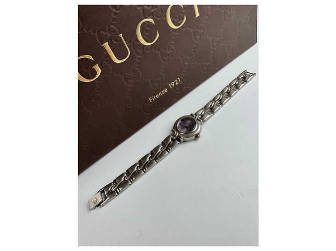 Relógio de aço vintage Gucci prateado Prata - vista 12