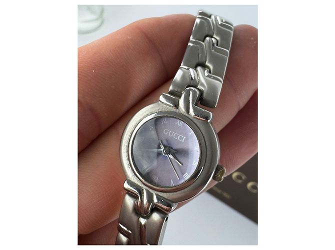 Relógio de aço vintage Gucci prateado Prata - vista 4