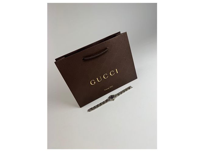 Relógio de aço vintage Gucci prateado Prata - vista 5