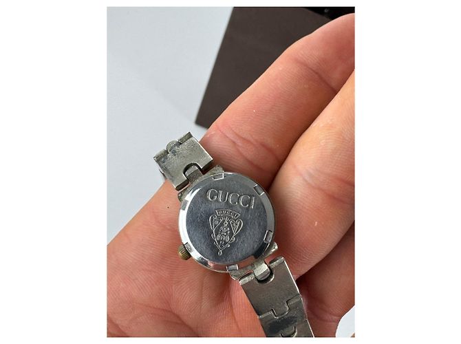 Relógio de aço vintage Gucci prateado Prata - vista 7