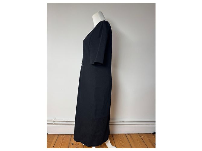 Vintage Givenchy Wollkleid schwarz m/L - Ansicht 3