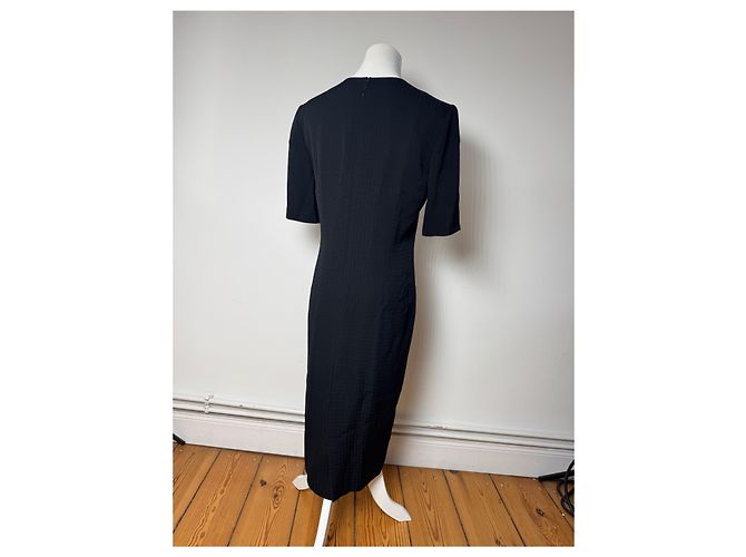 Vintage Givenchy Wollkleid schwarz m/L - Ansicht 4