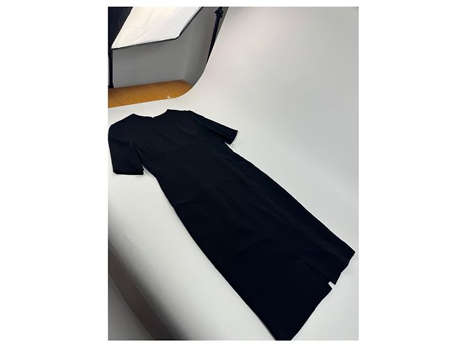 Vintage Givenchy Wollkleid schwarz m/L - Ansicht 9
