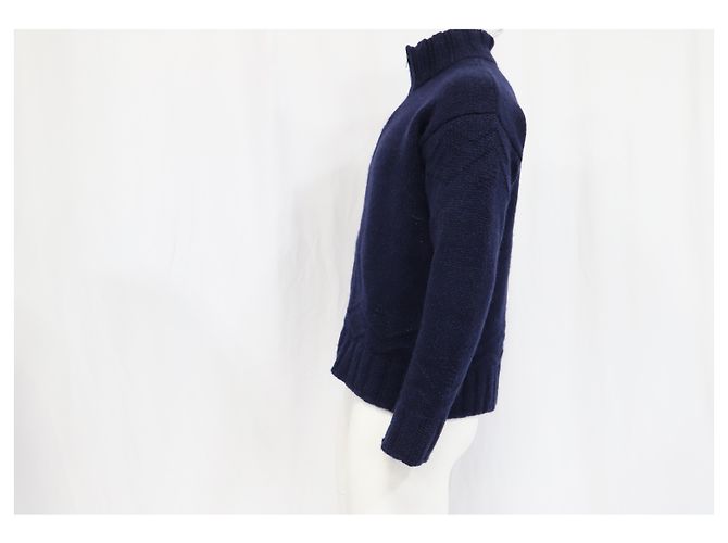 Etro gestrickte Zip-Cardigan aus marineblauem Kaschmir - Ansicht 10