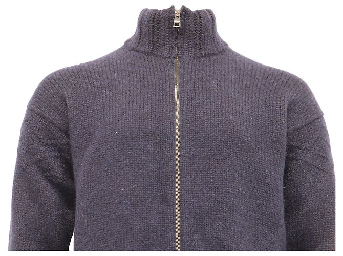 Etro gestrickte Zip-Cardigan aus marineblauem Kaschmir - Ansicht 2