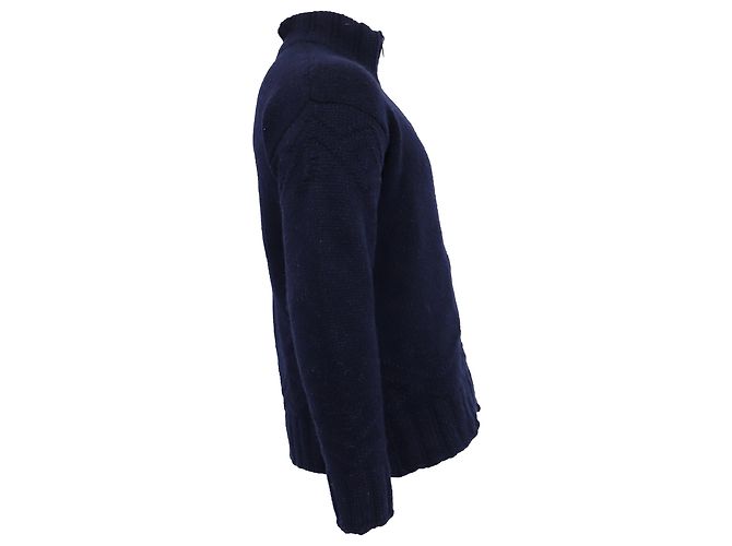 Etro gestrickte Zip-Cardigan aus marineblauem Kaschmir - Ansicht 5