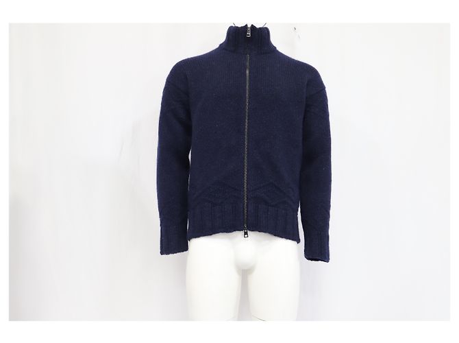 Etro gestrickte Zip-Cardigan aus marineblauem Kaschmir - Ansicht 8