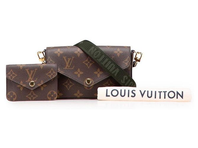 Borsa a Spalla Multi Pochette Felicie Monogram Louis Vuitton Marrone - vista 8
