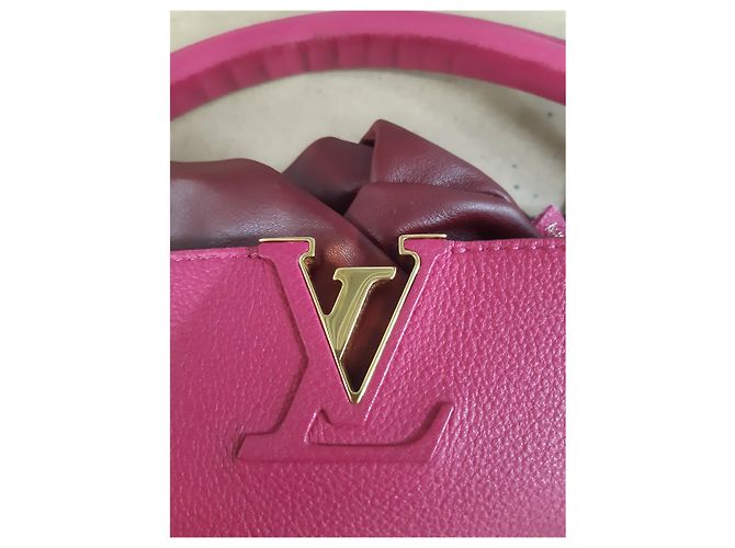 Capucines Borsa Hobo Tournon di Louis Vuitton in pelle rosa - vista 16