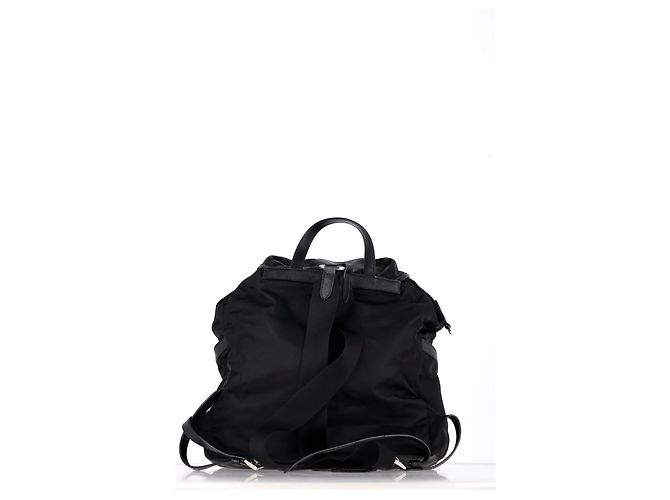 Jacquard Mochila mediana Prada Re-Nylon Vela en nylon negro - vista 12