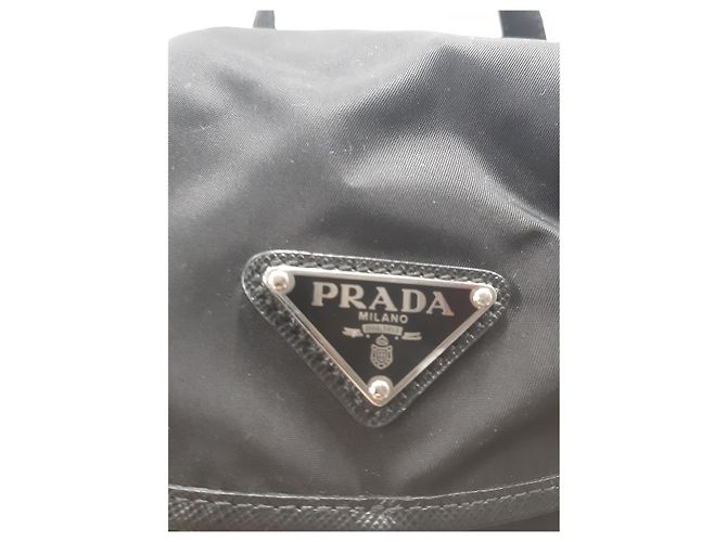 Jacquard Mochila mediana Prada Re-Nylon Vela en nylon negro - vista 17