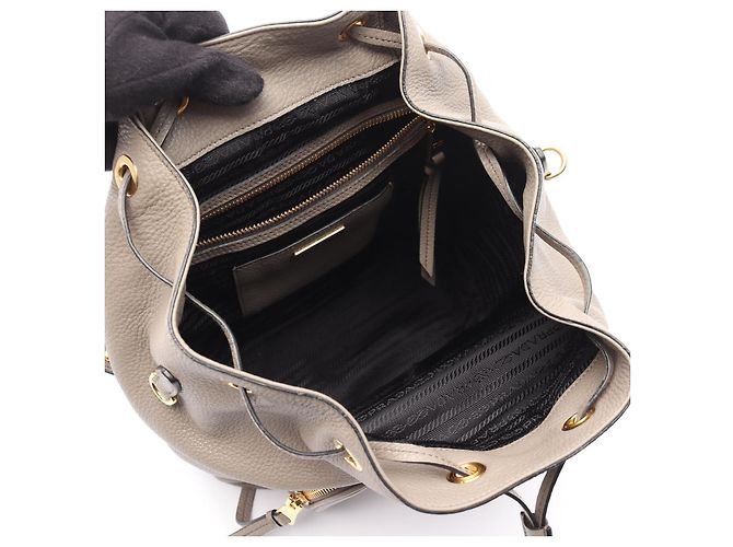 Prada VIT DAINO Leather Backpack - view 4