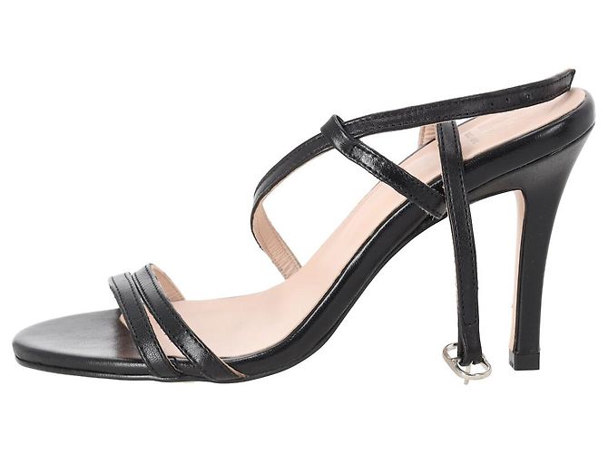 Sandali con tacco Iris & Ink Laurel in pelle nera Nero - vista 11