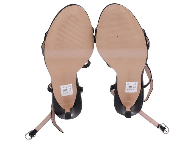 Sandali con tacco Iris & Ink Laurel in pelle nera Nero - vista 13