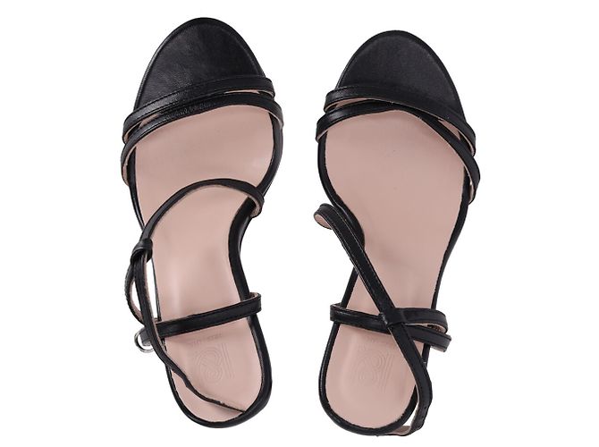 Sandali con tacco Iris & Ink Laurel in pelle nera Nero - vista 5