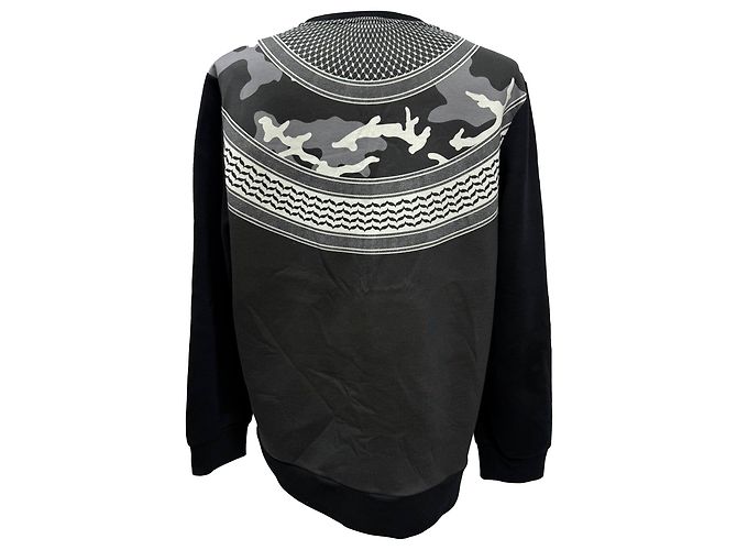 Schwarzer Neopren-Pullover mit Camouflage-Print von Neil Barrett Mehrfarben - Ansicht 3