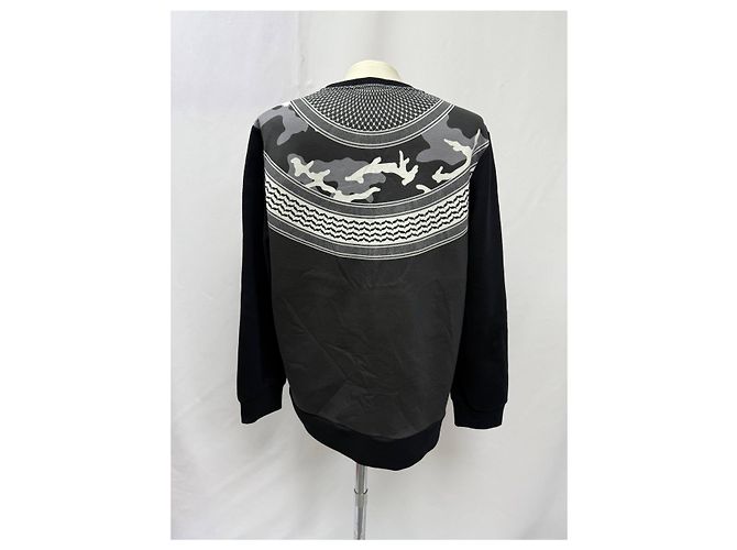 Schwarzer Neopren-Pullover mit Camouflage-Print von Neil Barrett Mehrfarben - Ansicht 7