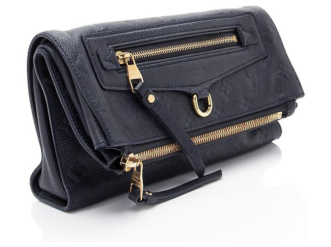 Clutch Louis Vuitton Monogram Empreinte Petillante Blu - vista 2