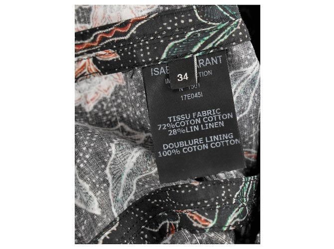 Vestido Mini Lavern de Un Hombro en Algodón con Estampado Floral de Isabel Marant - vista 8