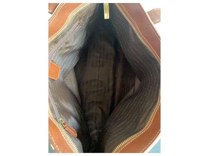 Borsa a tracolla Burberry beige in pelliccia - vista 10