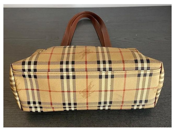 Borsa a tracolla Burberry beige in pelliccia - vista 5