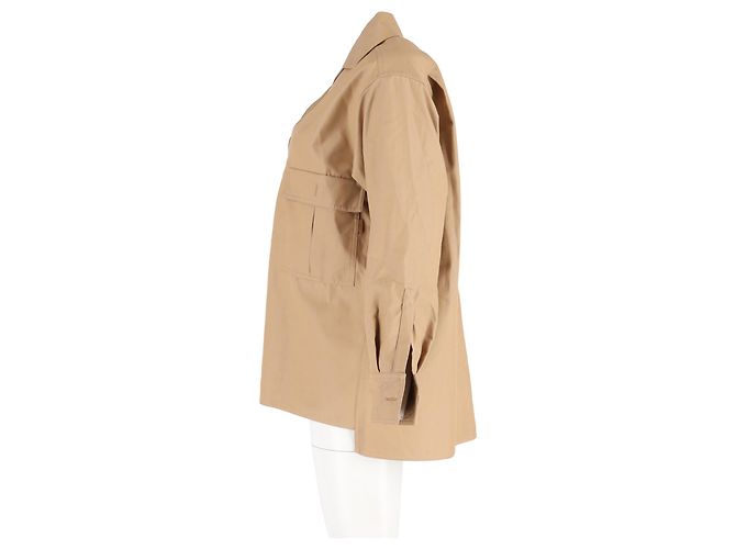 Camicia oversize Max Mara con tasche in cotone marrone Rosso - vista 5