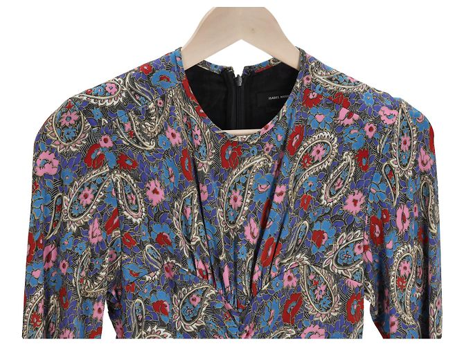 Abito midi stampato Linario di Isabel Marant in viscosa multicolore - vista 7