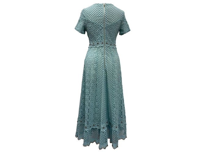 Maje Spitzen-Maxikleid aus Polyester in Türkis - Ansicht 2