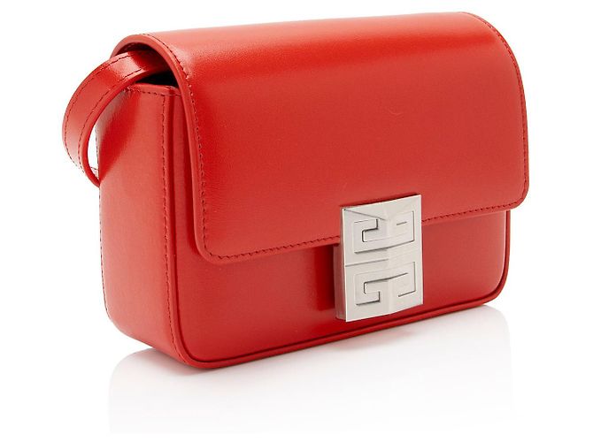 Borsa a Spalla 4G Small in Pelle di Vitello Givenchy Rosso - vista 2