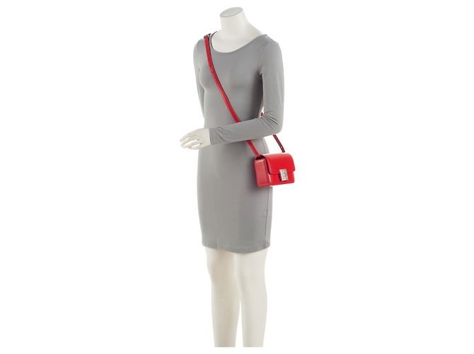 Borsa a Spalla 4G Small in Pelle di Vitello Givenchy Rosso - vista 5