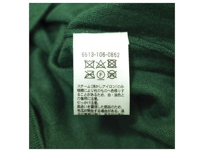 Autre Marque Suéter de punto de cuello redondo de cachemira y seda 18G Verde Púrpura - vista 9