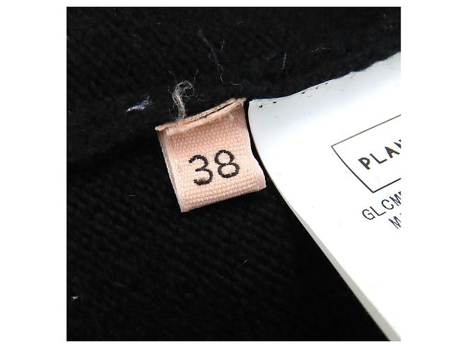 Autre Marque Plan C Rombo Intarsia Lana Cachemira Cuello en V Tejido Negro Blanco Azul Naranja - vista 5