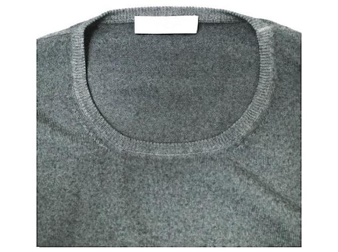 Autre Marque Feinripp-Wollstrickwaren Costanza Schwarz Grau - Ansicht 4