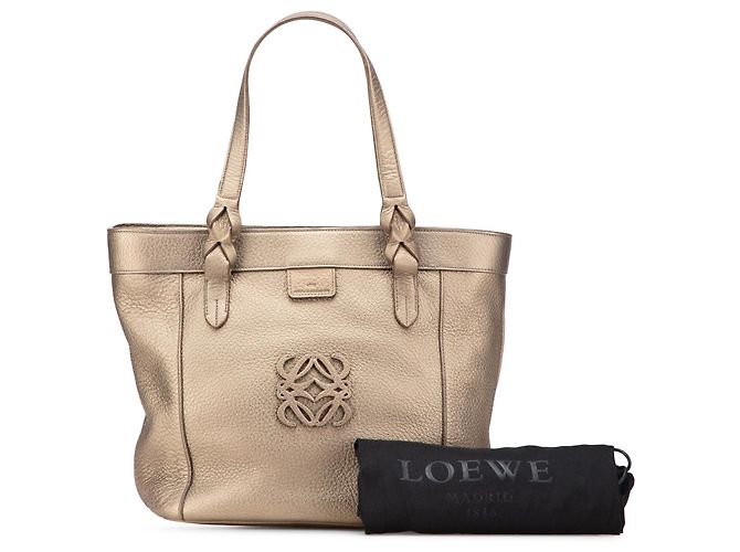 LOEWE Gold Anagram Leder Fusta Tote - Ansicht 11