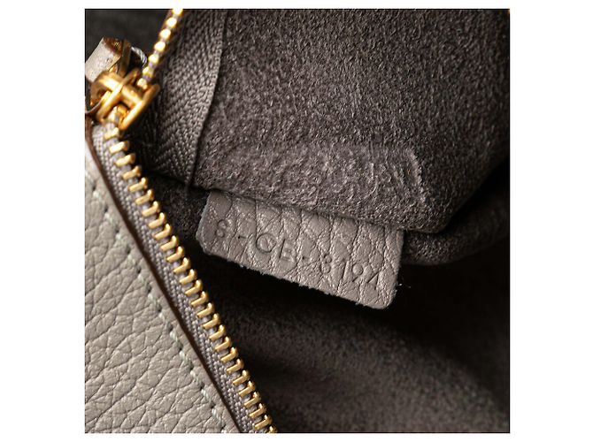 Céline Bolsa de mão em couro de bezerro grão pequeno Celine Brown com nó de gravata Marrom Taupe - vista 6