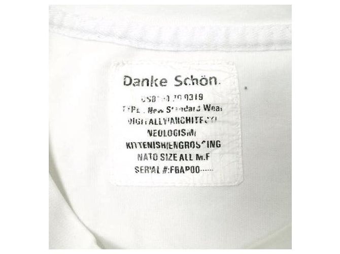 Autre Marque Danke Schön PIGMENT L/S T-Shirt aus Baumwolle Weiß - Ansicht 3