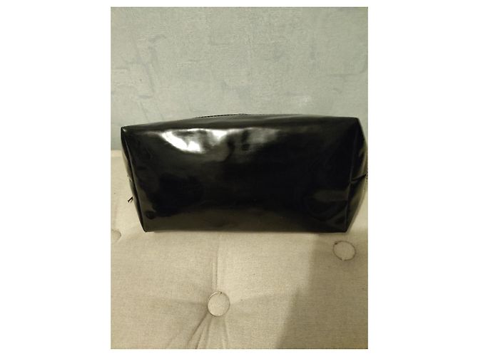 Borsa a mano Mac Douglas in pelle vernice nera Metallico - vista 3