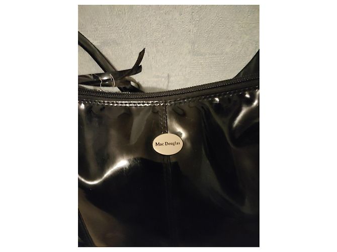 Borsa a mano Mac Douglas in pelle vernice nera Metallico - vista 9