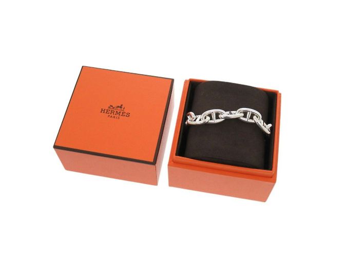 Hermès Bracciale charm Chaine d'Ancre GM in argento 925 Hermes - vista 3