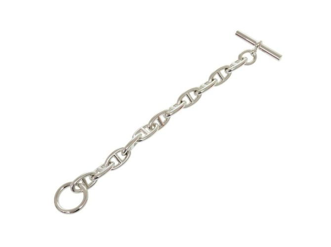 Hermès Bracciale charm Chaine d'Ancre GM in argento 925 Hermes - vista 4