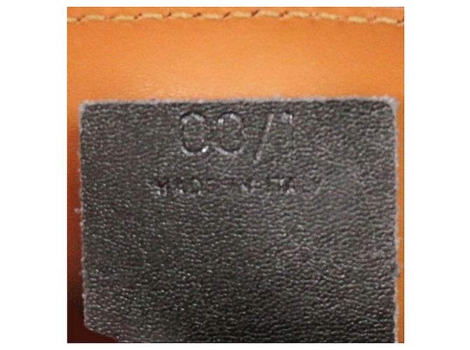 Céline Borsa a spalla in pelle goffrata Celine Marrone Cammello - vista 11
