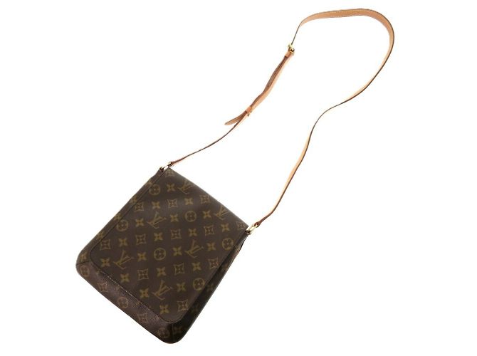 Borsa a Spalla Musette Salsa di Louis Vuitton Marrone Monogramma - vista 4