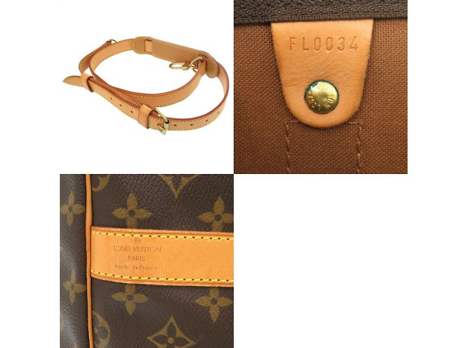 Borsa Boston Monogram Keepall Bandoulière 60 Louis Vuitton Marrone Monogramma - vista 11