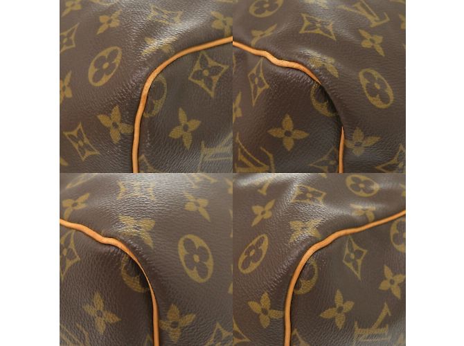 Borsa Boston Monogram Keepall Bandoulière 60 Louis Vuitton Marrone Monogramma - vista 5