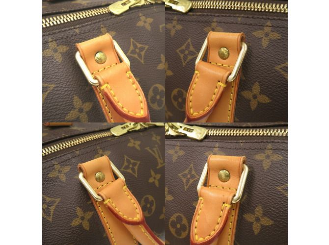Borsa Boston Monogram Keepall Bandoulière 60 Louis Vuitton Marrone Monogramma - vista 7